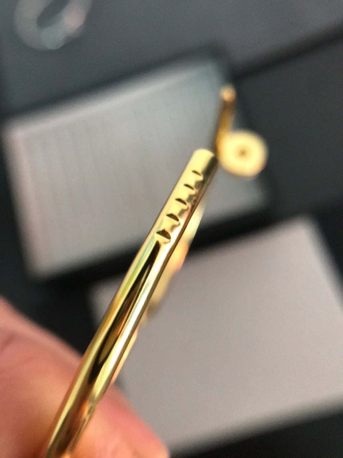 [Leaves]JUSTE UN CLOU 3.5MM CLASSIC DIAMOND BANGLE
