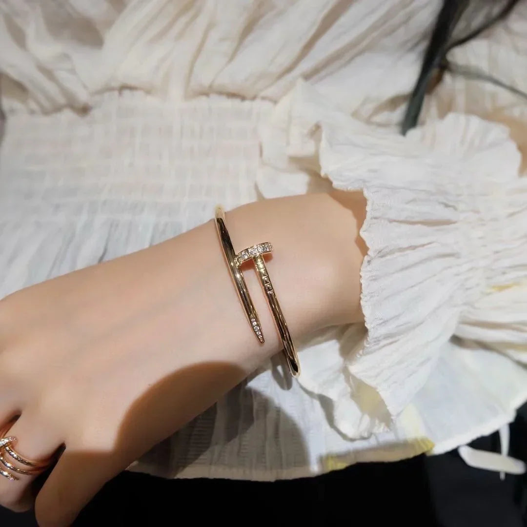 [Leaves]JUSTE UN CLOU 3.5MM CLASSIC DIAMOND BANGLE
