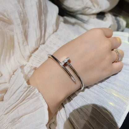 [Leaves]JUSTE UN CLOU 3.5MM CLASSIC DIAMOND BANGLE