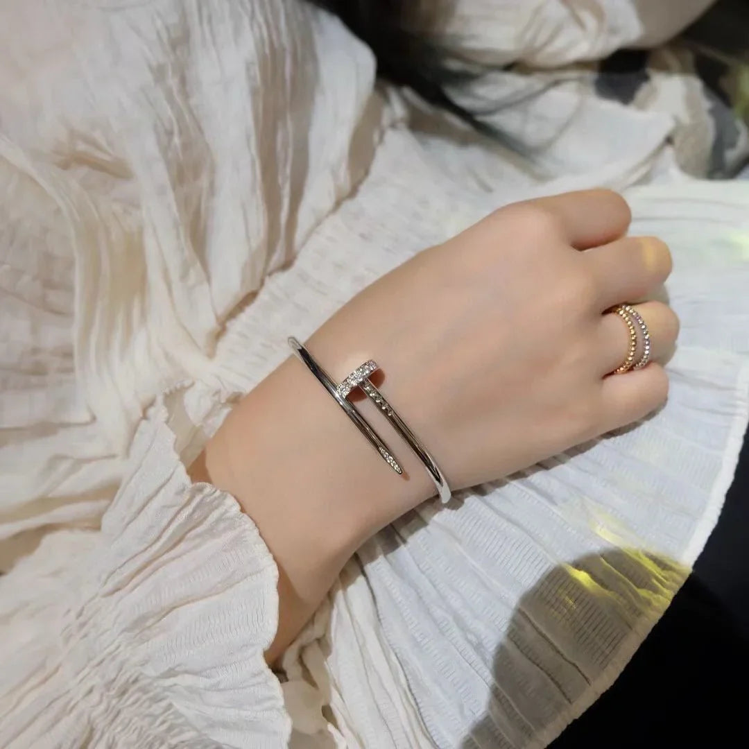 [Leaves]JUSTE UN CLOU 3.5MM CLASSIC DIAMOND BANGLE