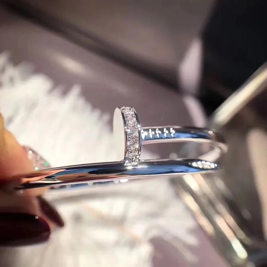 [Leaves]JUSTE UN CLOU 3.5MM CLASSIC DIAMOND BANGLE