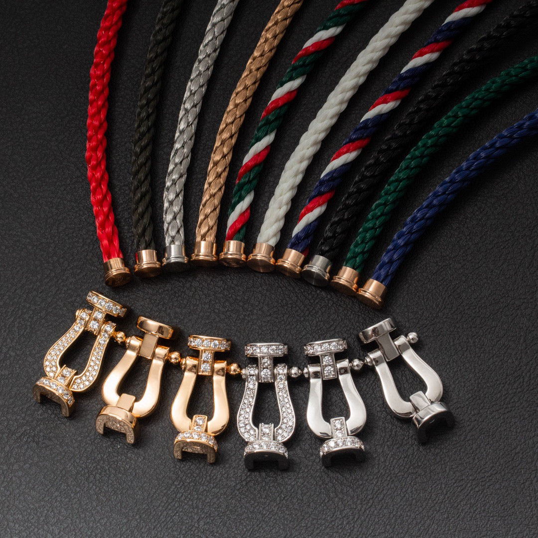 [Leaves]FORCE LARGE HORSESHOE BRACELET - GOLD