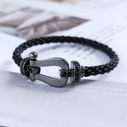 [Leaves]FORCE LARGE SERIES BLACK SAMURAI BRACELET