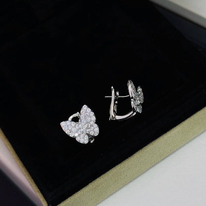 [Leaves]BUTTERFLY ALL DIAMOND EARRINGS