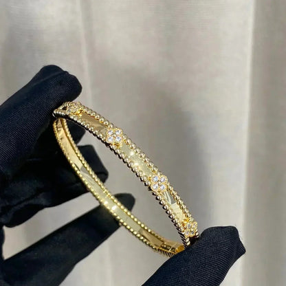 [Leaves]CLOVER BRACELET 4MM DIAMONDS