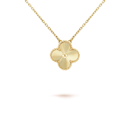 [Leaves]CLOVER 15MM LASER NECKLACE