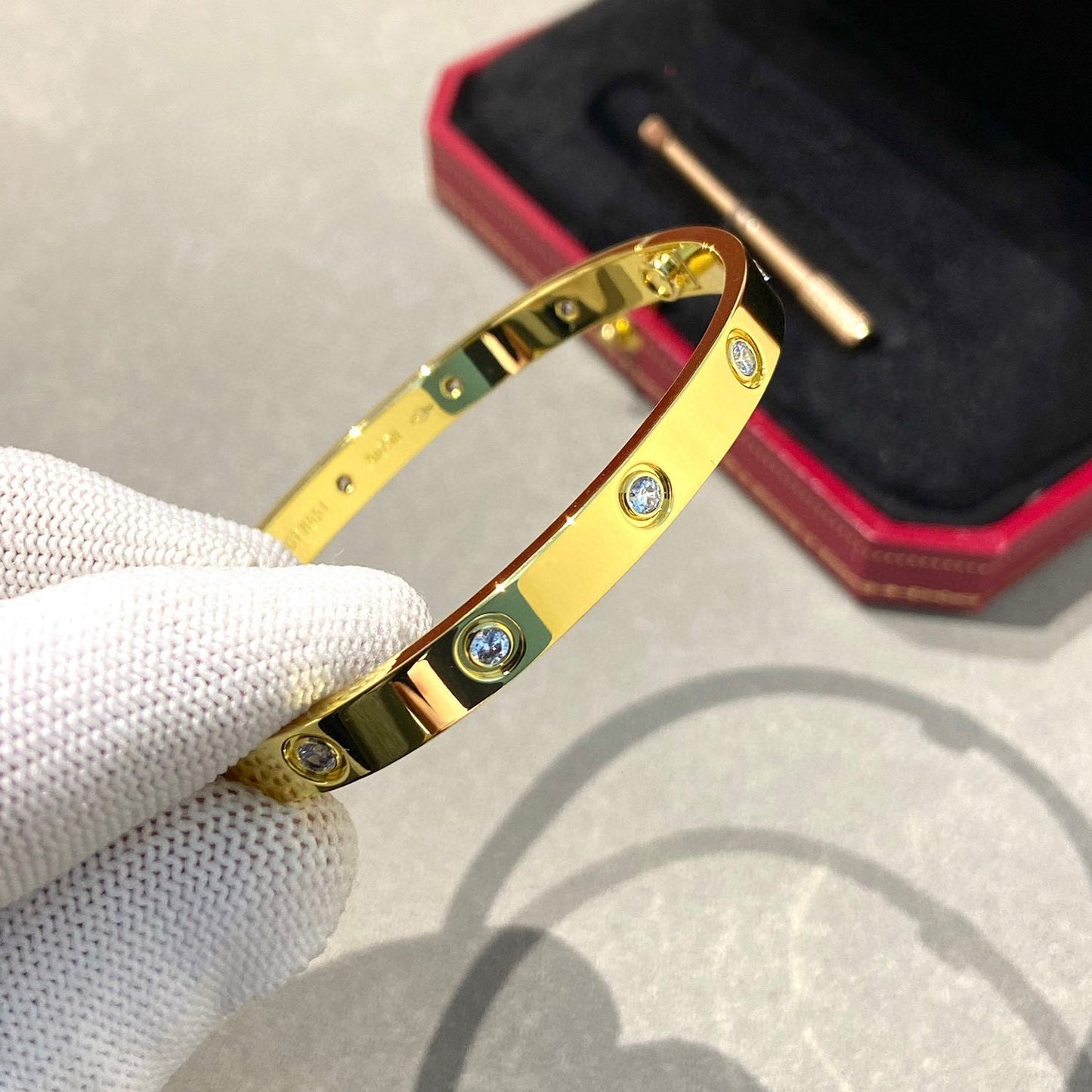 [Leaves]CLASSIC 6.1MM LOVE BANGLE - 10-DIAMOND