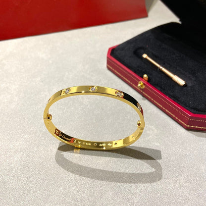 [Leaves]CLASSIC 6.1MM LOVE BANGLE - 10-DIAMOND