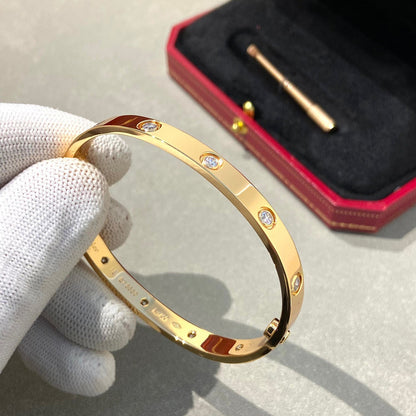 [Leaves]CLASSIC 6.1MM LOVE BANGLE - 10-DIAMOND