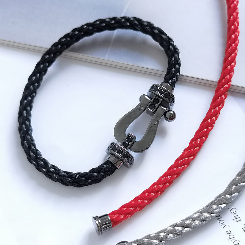 [Leaves]FORCE LARGE SERIES BLACK SAMURAI BRACELET