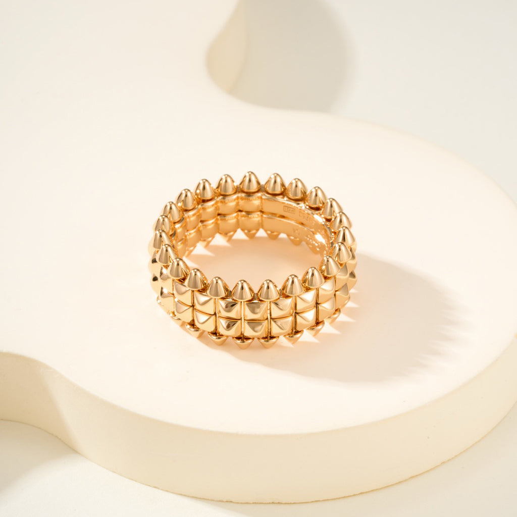 [Leaves]CLASH 9.2MM DOUBLE ROW RING