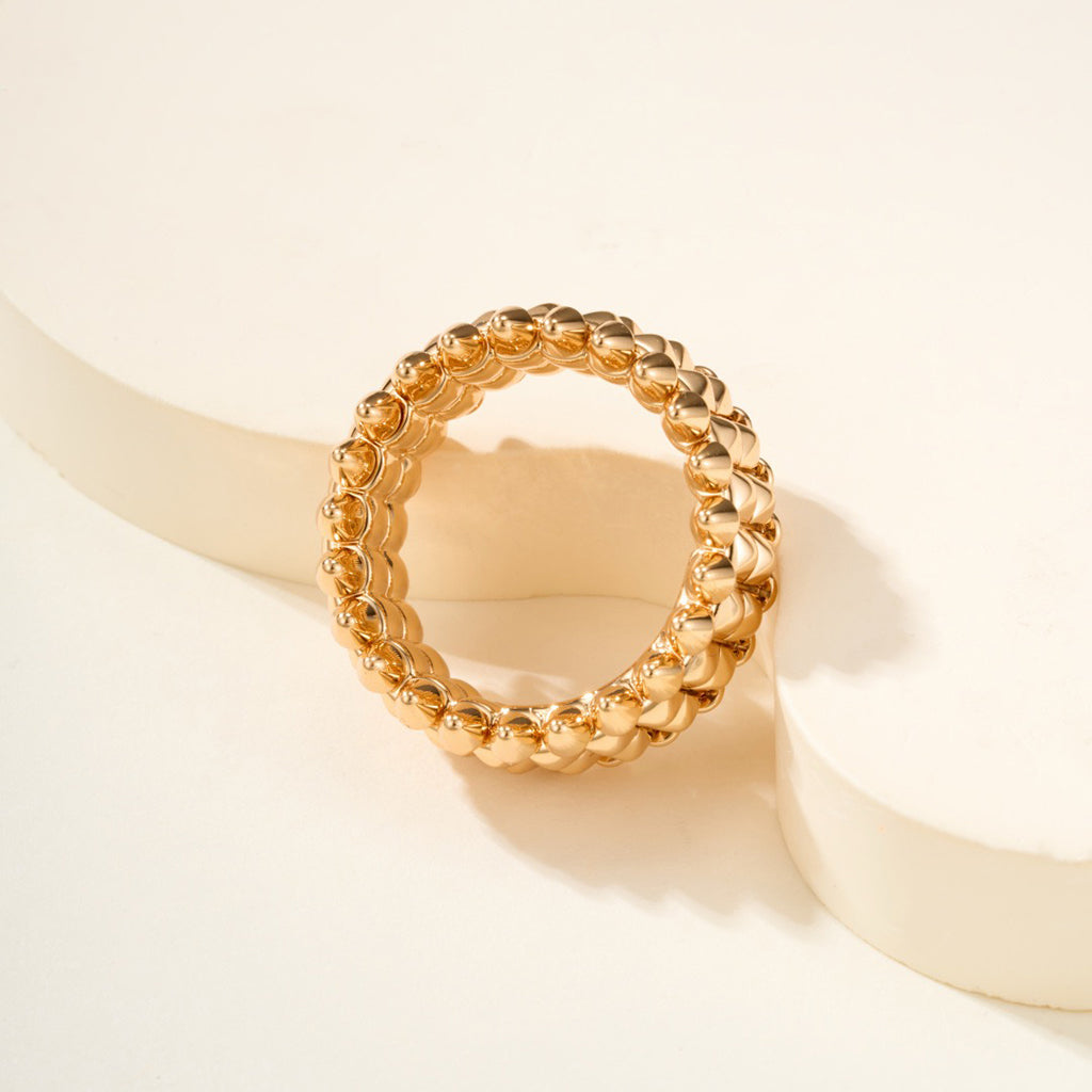[Leaves]CLASH 9.2MM DOUBLE ROW RING