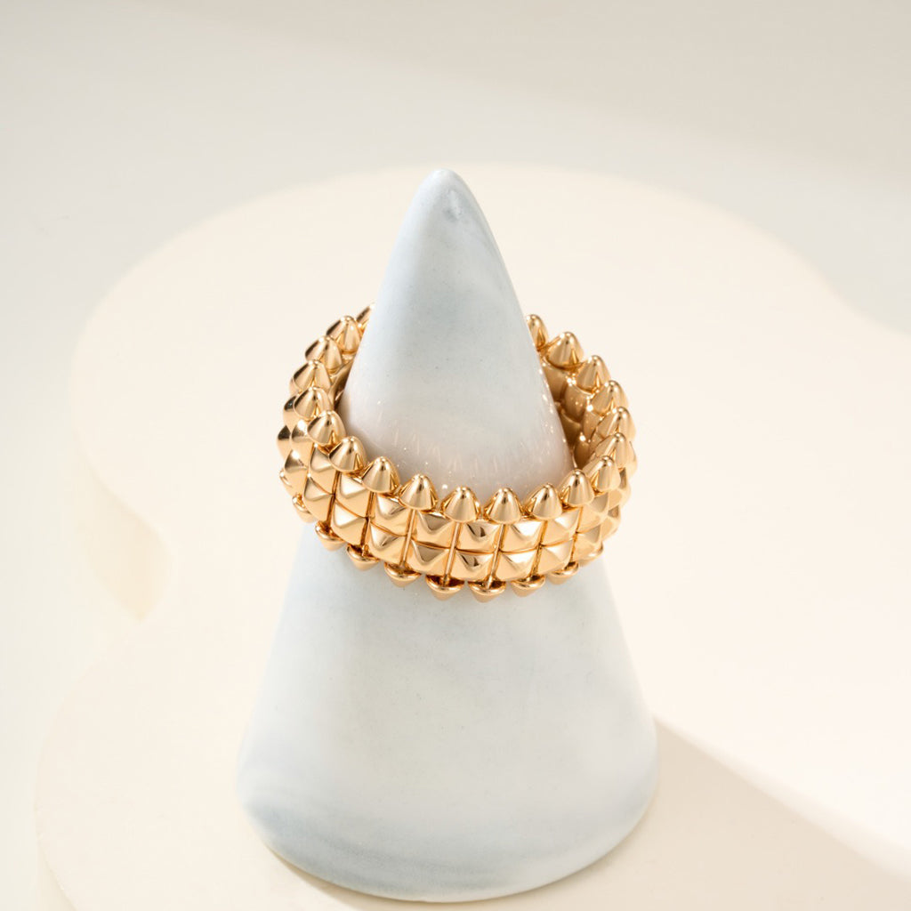 [Leaves]CLASH 9.2MM DOUBLE ROW RING