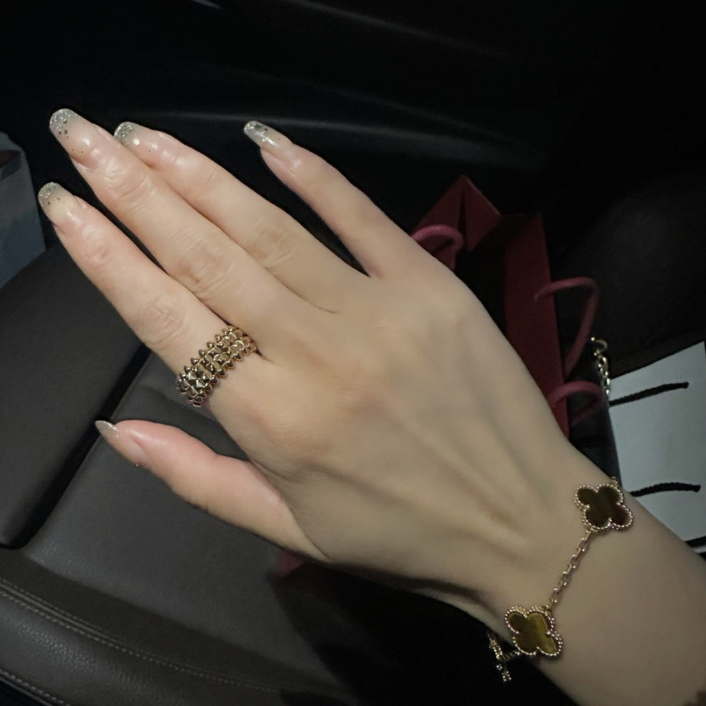 [Leaves]CLASH 9.2MM DOUBLE ROW RING