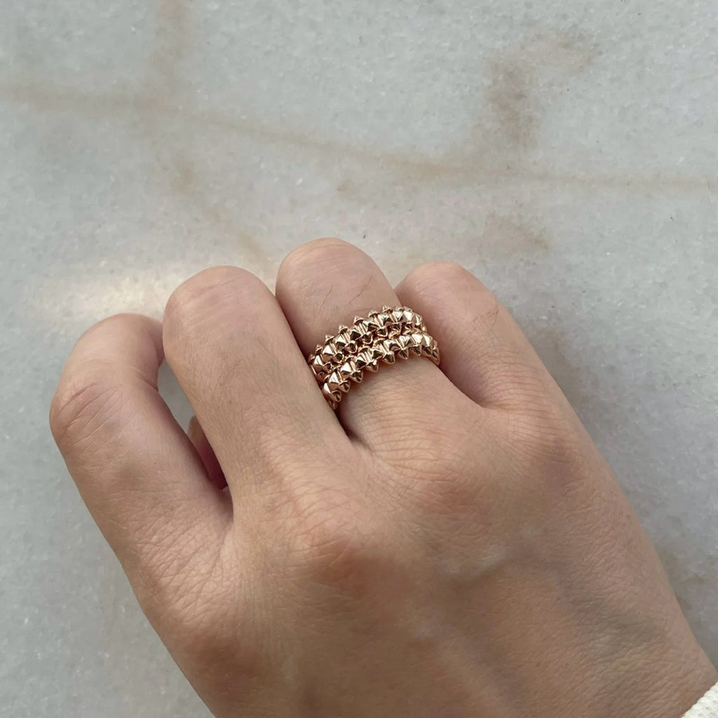 [Leaves]CLASH 9.2MM DOUBLE ROW RING