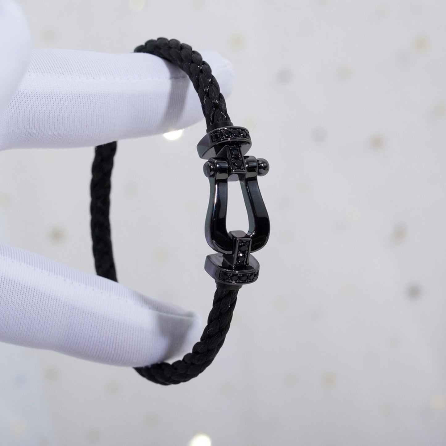 [Leaves]FORCE LARGE SERIES BLACK SAMURAI BRACELET