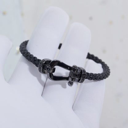 [Leaves]FORCE LARGE SERIES BLACK SAMURAI BRACELET