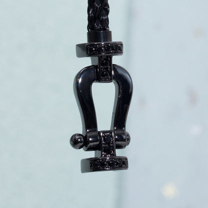 [Leaves]FORCE LARGE SERIES BLACK SAMURAI BRACELET