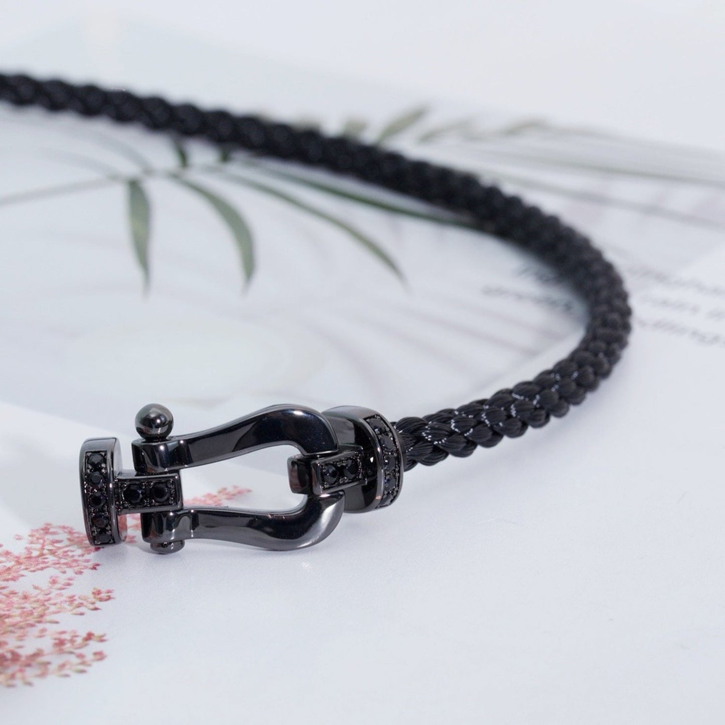 [Leaves]FORCE LARGE SERIES BLACK SAMURAI BRACELET