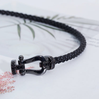[Leaves]FORCE LARGE SERIES BLACK SAMURAI BRACELET