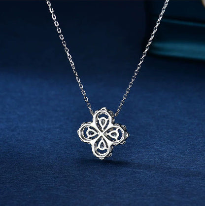 [Leaves]LOOP NECKLACE FULL MOTIF DIAMOND 16MM MULTIPLE COLORS