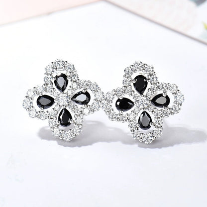 [Leaves]LOOP EARRINGS FULL MOTIF DIAMOND 16MM