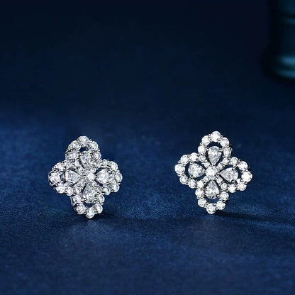[Leaves]LOOP EARRINGS FULL MOTIF DIAMOND 16MM