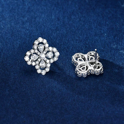 [Leaves]LOOP EARRINGS FULL MOTIF DIAMOND 16MM