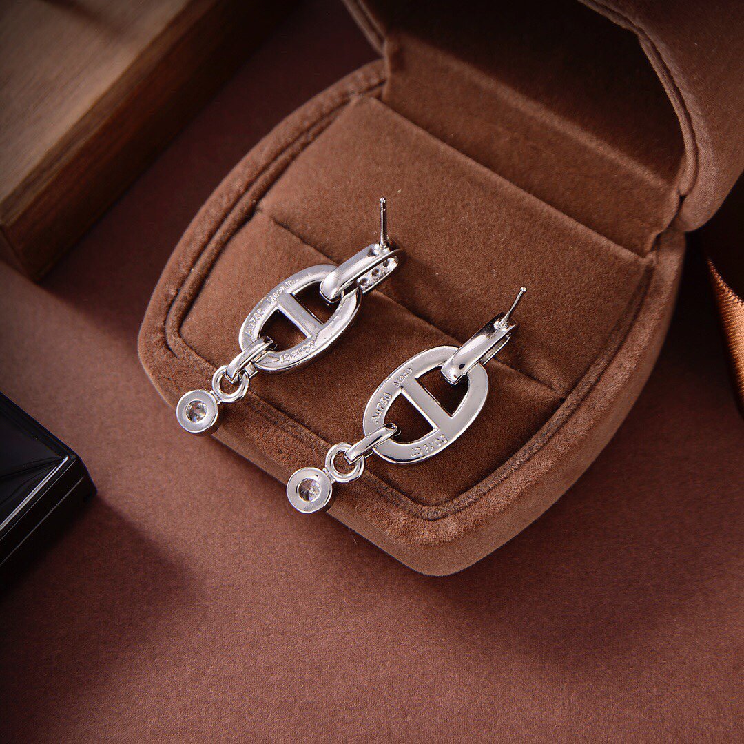 [Leaves]HM CHAINE DIAMOND EARRINGS