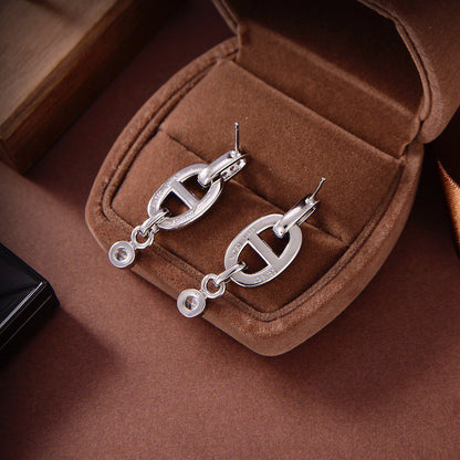 [Leaves]HM CHAINE DIAMOND EARRINGS