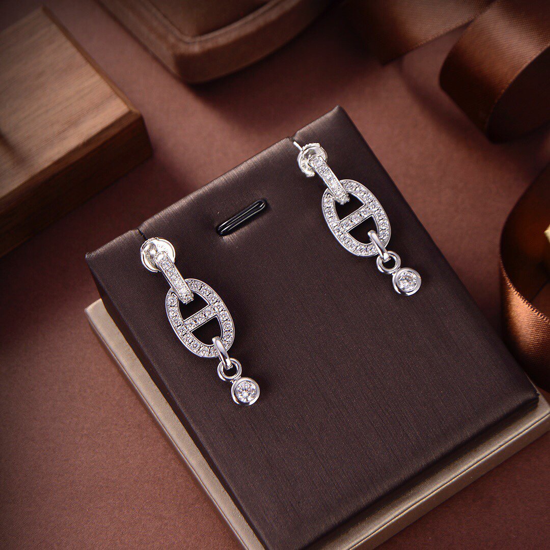 [Leaves]HM CHAINE DIAMOND EARRINGS