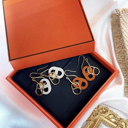 [Leaves]HM O'MAILLON GOLD EARRINGS