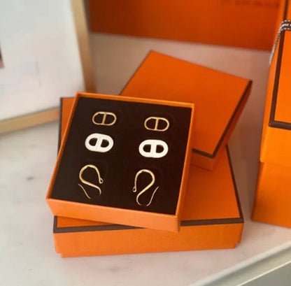 [Leaves]HM O'MAILLON GOLD EARRINGS