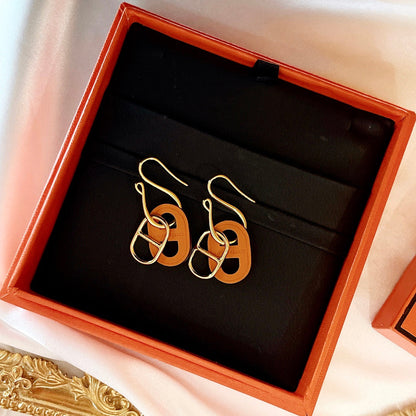 [Leaves]HM O'MAILLON GOLD EARRINGS