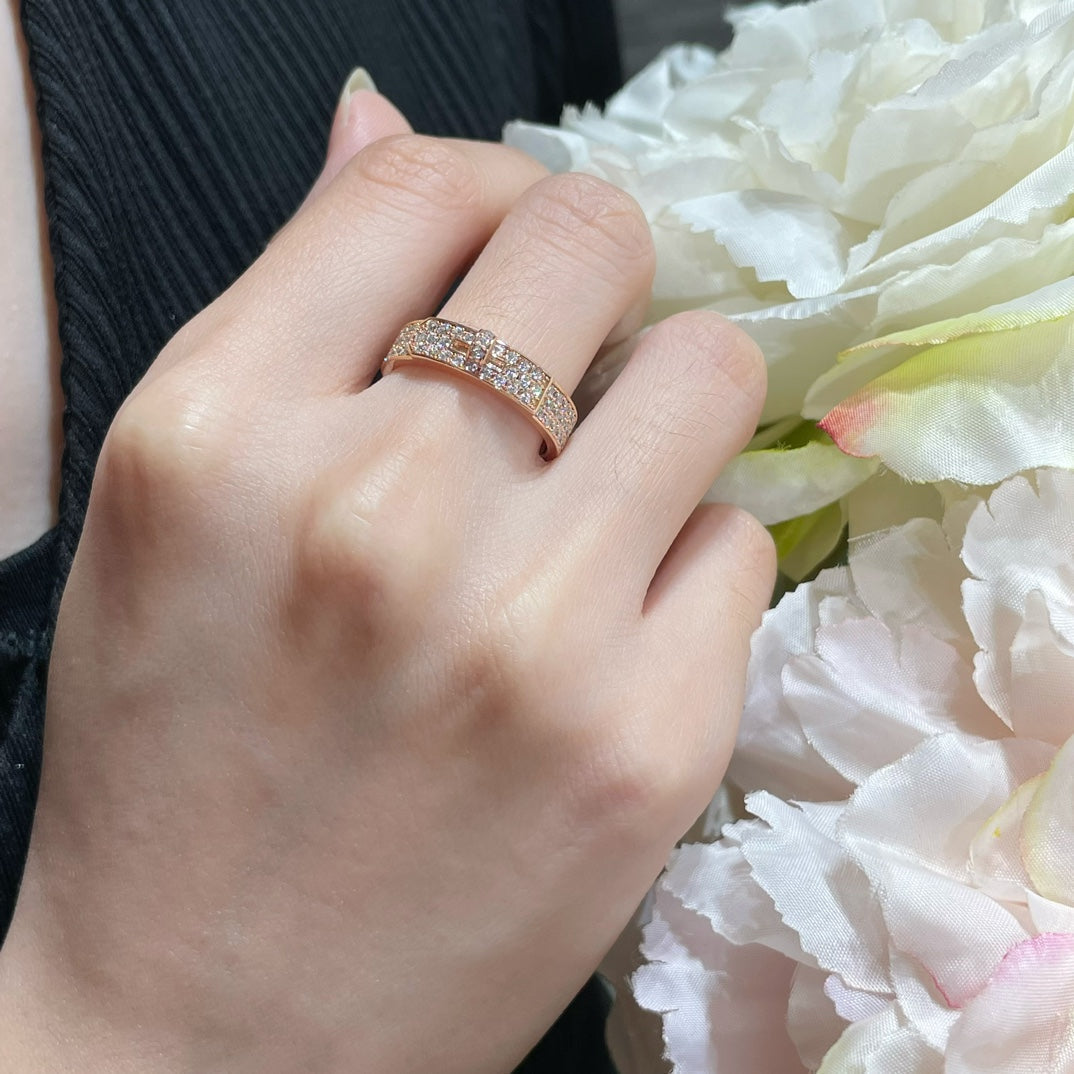 [Leaves]KELLY ROSE GOLD DIAMOND RING