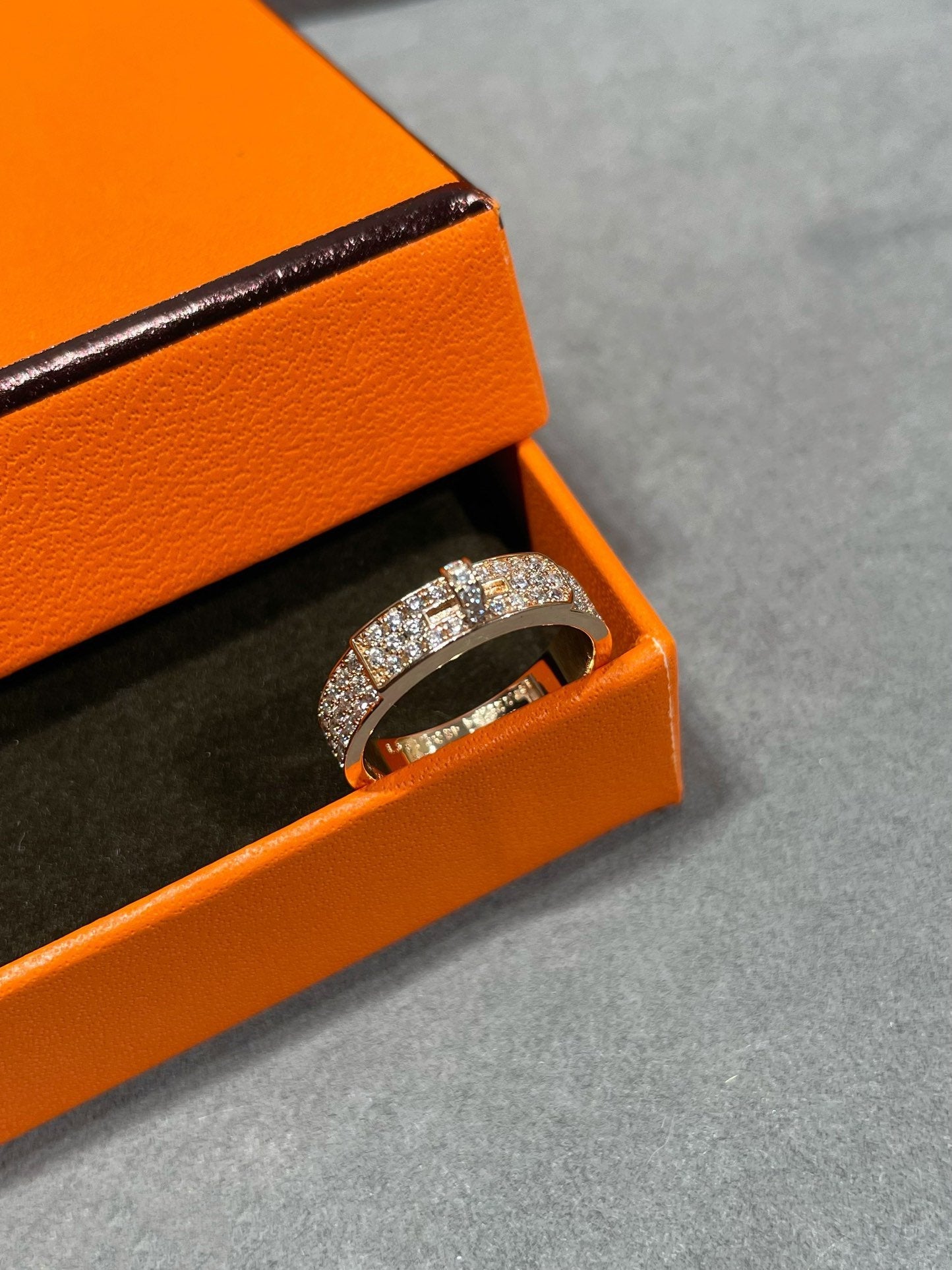 [Leaves]KELLY ROSE GOLD DIAMOND RING