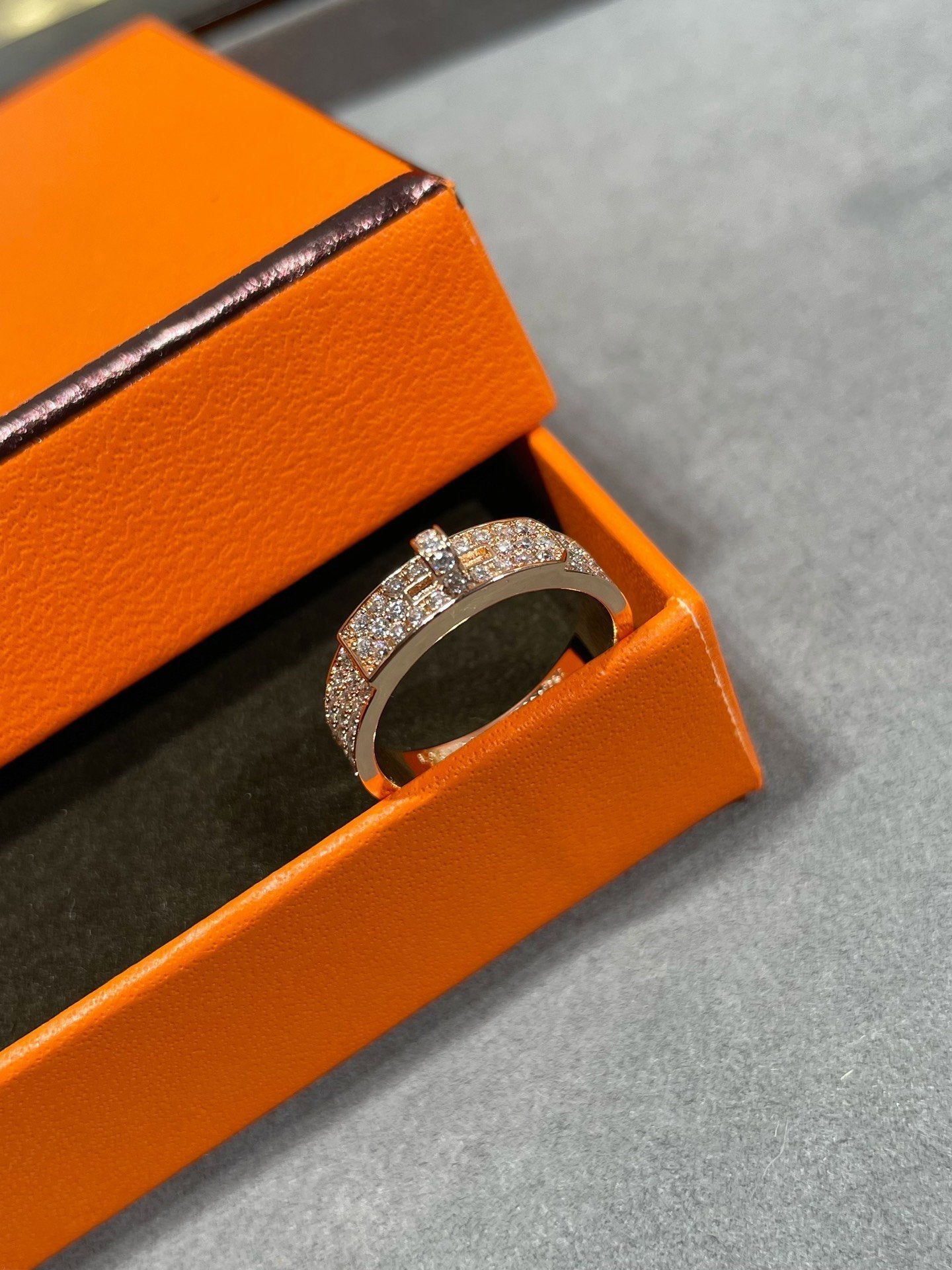 [Leaves]KELLY ROSE GOLD DIAMOND RING