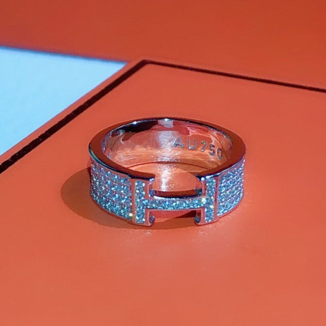 [Leaves]H RING FULL DIAMOND