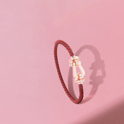 [Leaves]FORCE 10 HALF DIAMOND PINK GOLD RED CORDERI LARGE AND MEDIUM MODEL