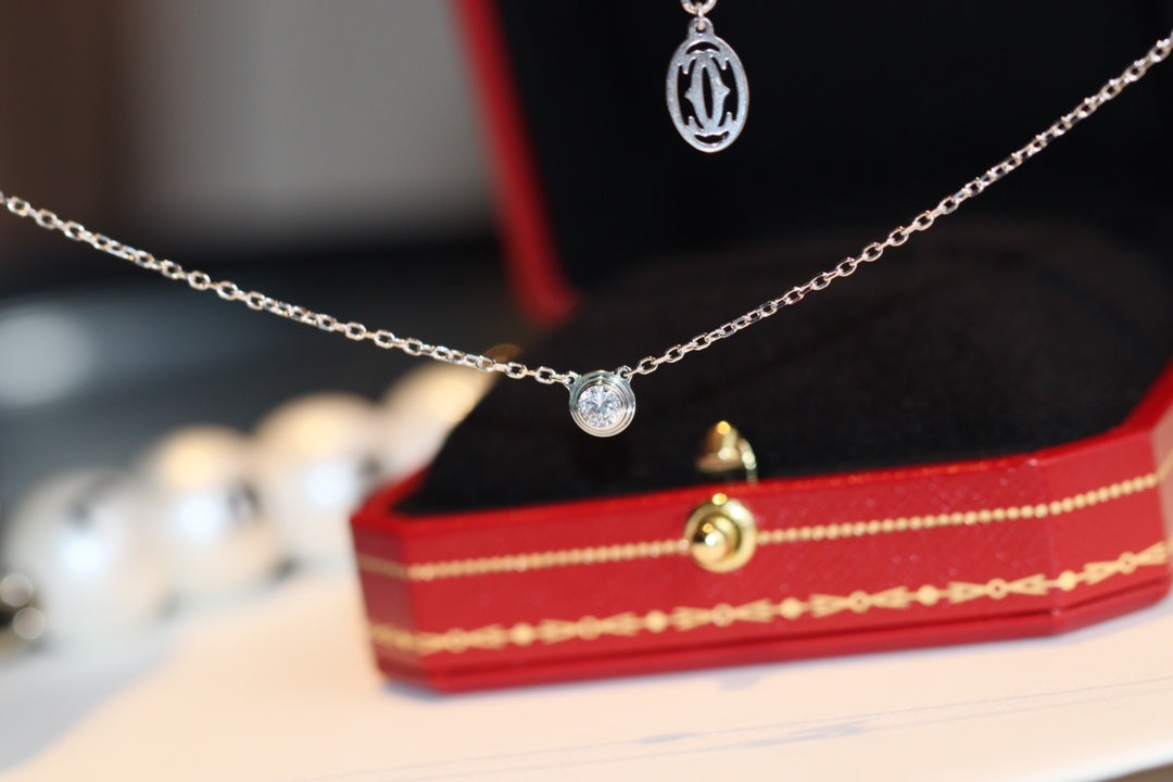[Leaves]DAMOUR DIAMOND NECKLACE
