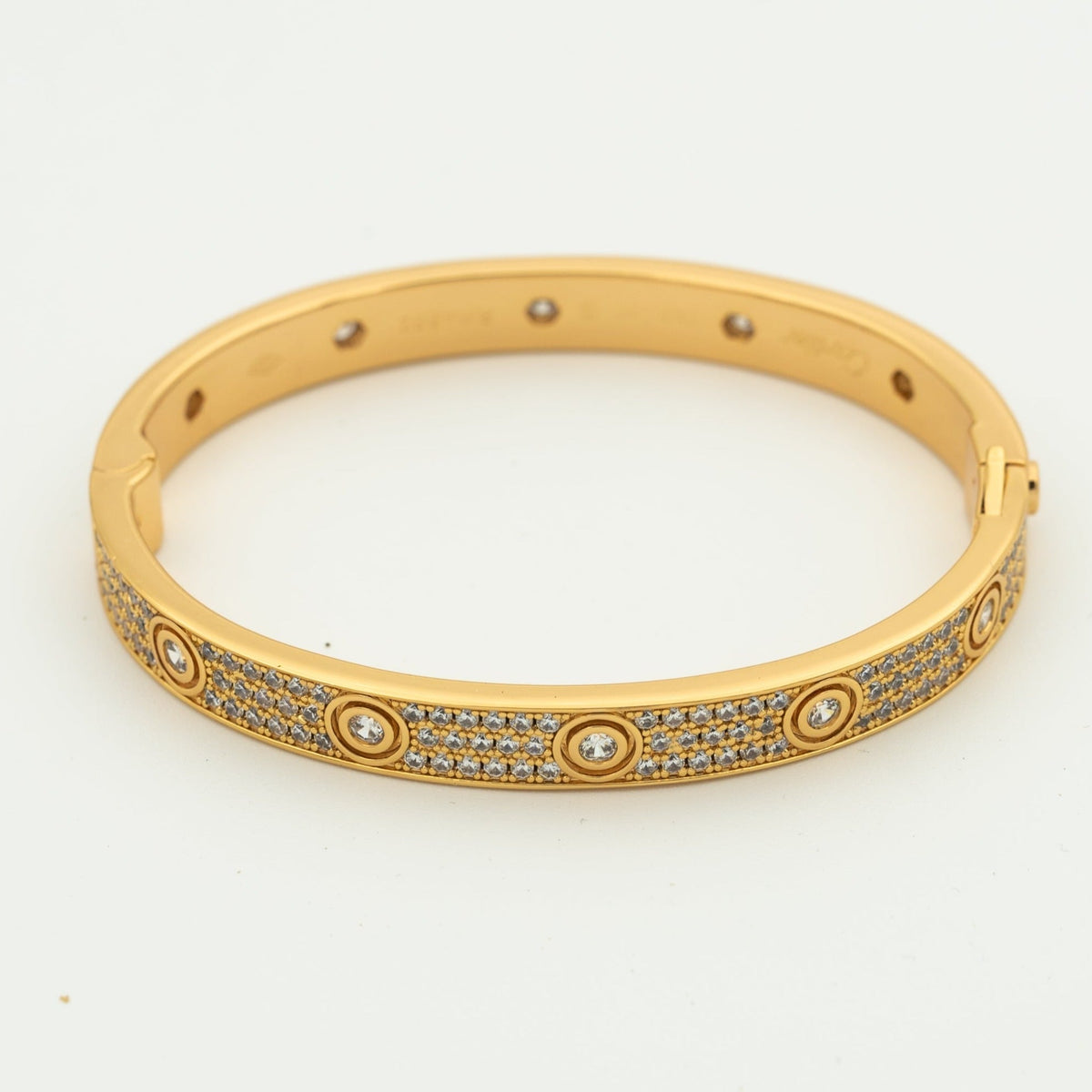 [Leaves]LOVE BRACELET 6.1MM DIAMOND-PAVED 10 BIG DIAMONDS