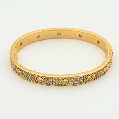 [Leaves]LOVE BRACELET 6.1MM DIAMOND-PAVED 10 BIG DIAMONDS