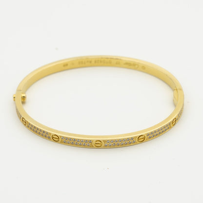 [Leaves]LOVE BRACELET 3.65MM DIAMOND-PAVED