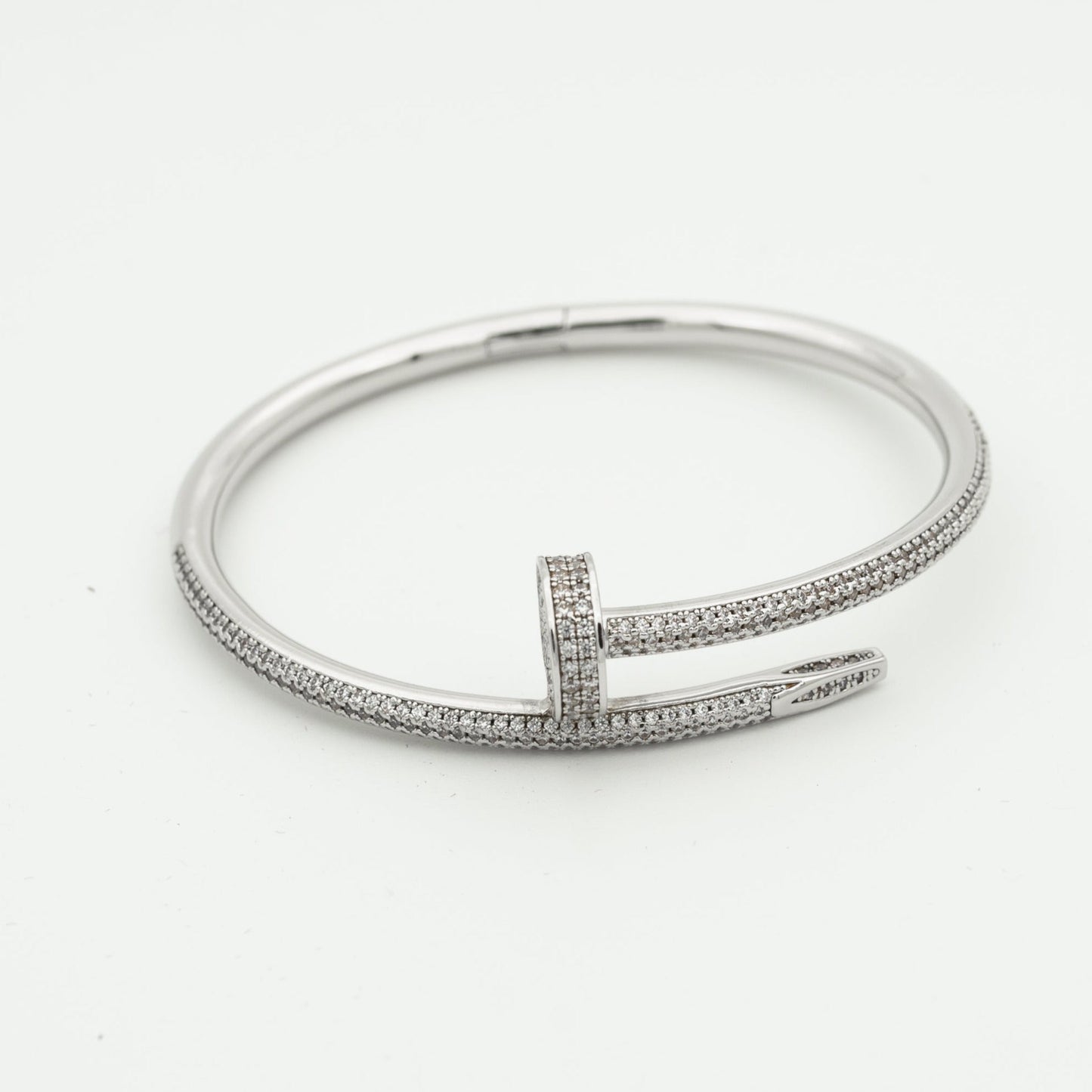 [Leaves]JUSTE UN CLOU 3.5MM FULL PAVÉ NAIL BANGLE