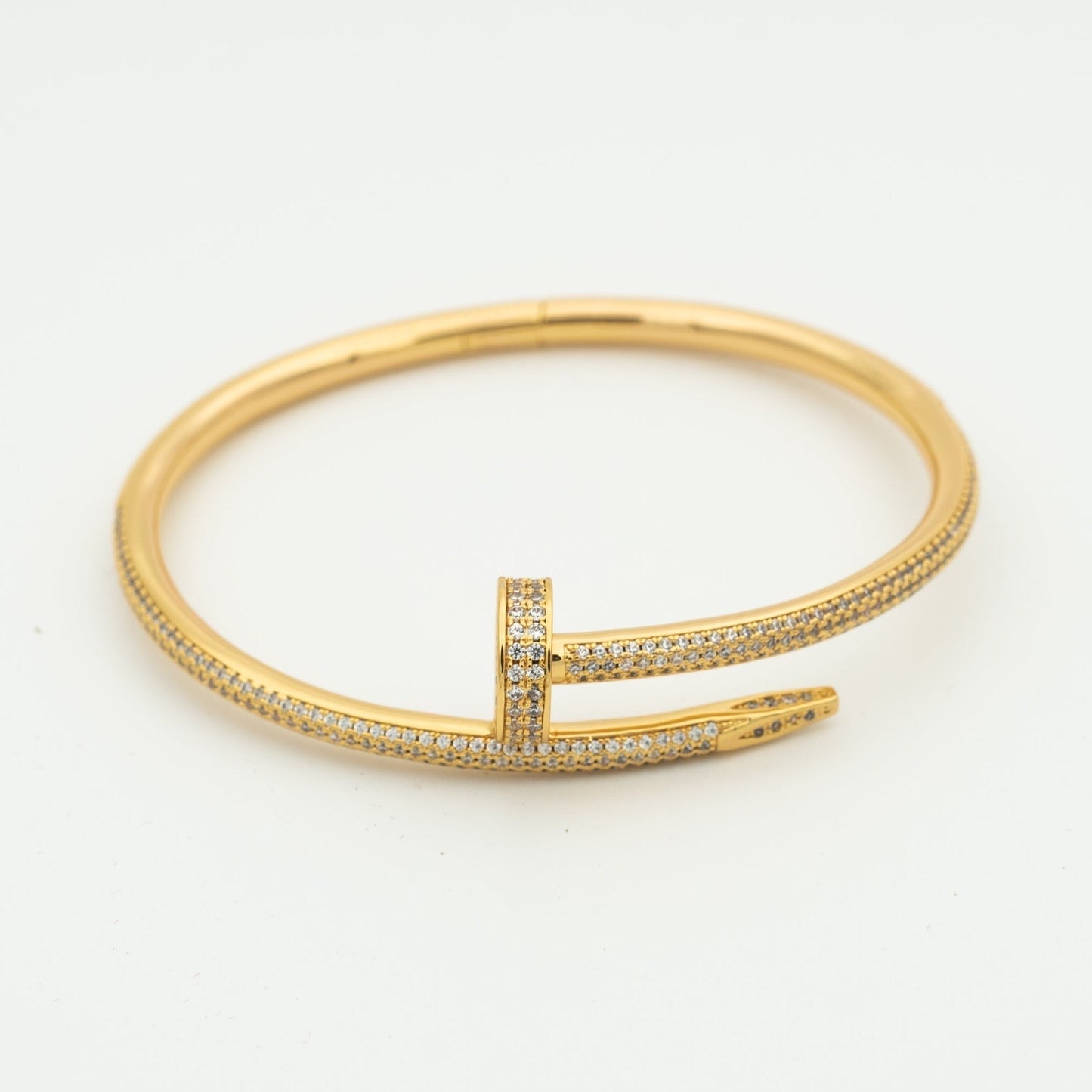 [Leaves]JUSTE UN CLOU 3.5MM FULL PAVÉ NAIL BANGLE