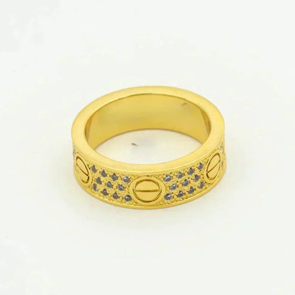 [Leaves]LOVE RING 5.5MM DIAMONDS PAVED