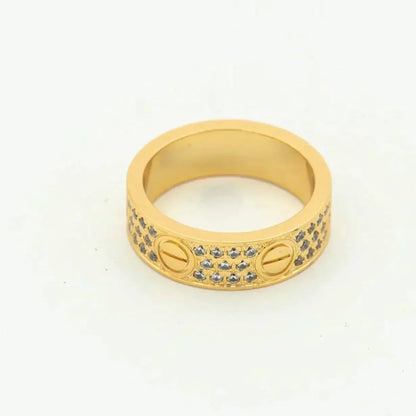 [Leaves]LOVE RING 5.5MM DIAMONDS PAVED