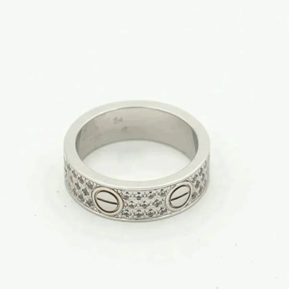 [Leaves]LOVE RING 5.5MM DIAMONDS PAVED