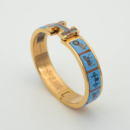 [Leaves]H ROSE GOLD BRACELET BLUE CERAMIC