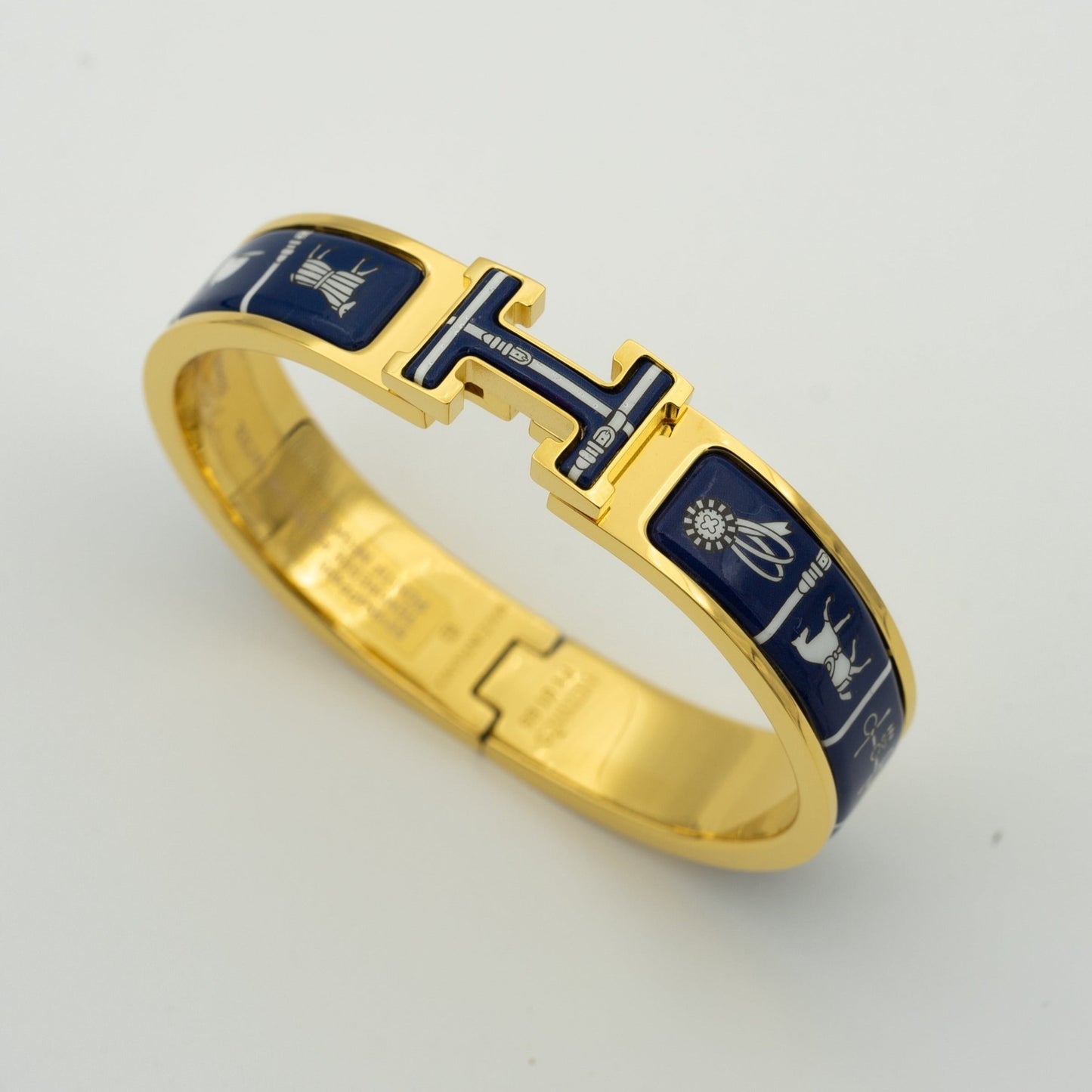 [Leaves]H BRACELET BLUE CERAMIC